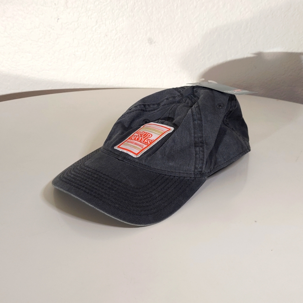 Nissan Cup Of Noodles Top Ramen Gray Unisex Ball Cap Size O/S NWT